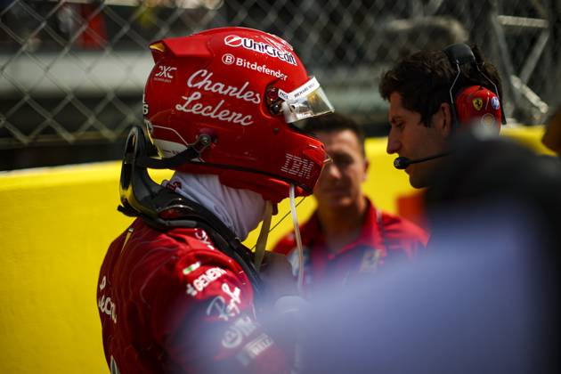 F1 - ITALIAN GRAND PRIX 2025 LECLERC Charles (mco), Scuderia Ferrari SF-25, portrait during the 2025 Formula 1 Pirelli Grand Premio d™Italia, 2025 Italian Grand Prix, 16th round of the 2025 FIA Formula One World Championship, WM, Weltmeisterschaft from September 5 to 7, 2025 on the Autodromo Nazionale Monza, in Monza, Italy - MonzaItaly  Copyright: xXavixBonillax