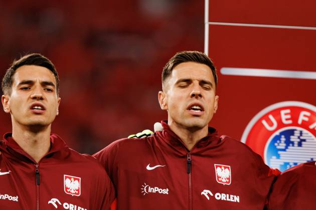 Jakub Kiwior and Jan Bednarek seen during World Cup 2026 European qualification game between national teams of Poland and Finland (Maciej Rogowski Ball Raw Images) Chorzow Slaski Stadium Poland Copyright: xMaciejxRogowskix maciejrogowski_poland_finland_2526-310
