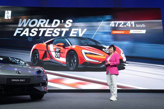 Stella Li, Senior Vicepresident BYD during the BYD Brand Night during the IAA Mobility 2025 at Wappenhalle Munich in Munchen, Germany - Monday, September 8, 2025 - News -  Copyright: xMassimoxPaolone LaPressex
