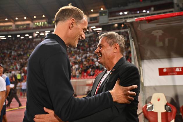 SERBIA vs ENGLAND THOMAS TUCHEL coach and DRAGAN STOJKOVIC PIKSI coach football Serbia vs England FIFA World Cup, WM, Weltmeisterschaft, Fussball qualification match at Rajko Mitic stadium, Belgrade 09.09.2025 Foto: FOOTBALL, SERBIA, ENGLAND, FIFA WORLD CUP QUALIFICATIONS MATCH Beograd Rajko Mitic stadium Serbia Copyright: xMarkoxMetlas xMNxPressx