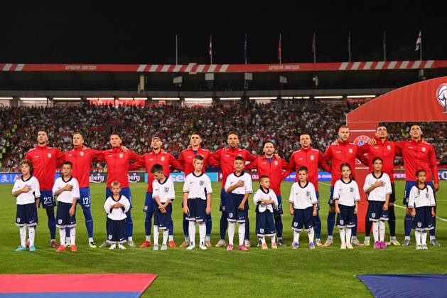 SERBIA vs ENGLAND TEAM football Serbia vs England FIFA World Cup, WM, Weltmeisterschaft, Fussball qualification match at Rajko Mitic stadium, Belgrade 09.09.2025 Foto: FOOTBALL, SERBIA, ENGLAND, FIFA WORLD CUP QUALIFICATIONS MATCH Beograd Rajko Mitic stadium Serbia Copyright: xMarkoxMetlas xMNxPressx