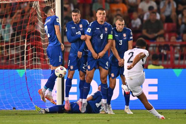 SERBIA vs ENGLAND KOSTA NEDELJKOVIC, DUSAN VLAHOVIC, NIKOLA MILENKOVIC, STRAHINJA PAVLOVIC football Serbia vs England FIFA World Cup, WM, Weltmeisterschaft, Fussball qualification match at Rajko Mitic stadium, Belgrade 09.09.2025 Foto: FOOTBALL, SERBIA, ENGLAND, FIFA WORLD CUP QUALIFICATIONS MATCH Beograd Rajko Mitic stadium Serbia Copyright: xMarkoxMetlas xMNxPressx