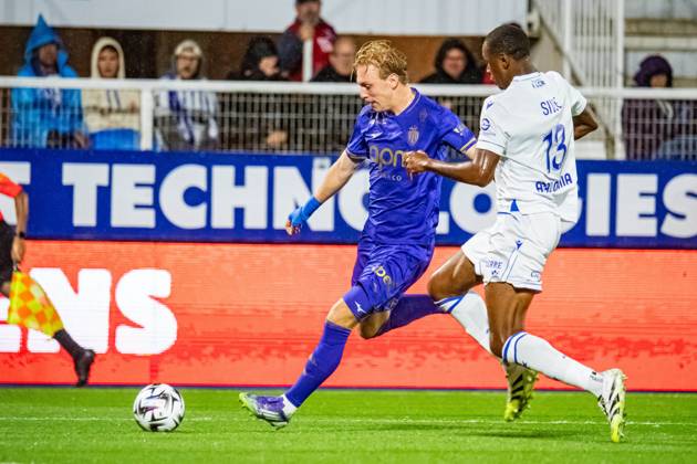 FOOTBALL : AJ Auxerre vs AS Monaco - Ligue 1 - JournÃ e 4 - 13 09 2025 Mika Biereth (AS Monaco) AuxerreFrance  Copyright: xBaptistexAutissierx