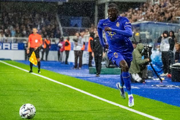 FOOTBALL : AJ Auxerre vs AS Monaco - Ligue 1 - JournÃ e 4 - 13 09 2025 Kassoum Ouattara (AS Monaco) AuxerreFrance  Copyright: xBaptistexAutissierx