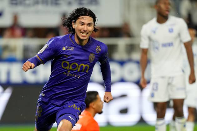 AJ Auxerre v AS Monaco - Ligue 1 McDonald s 2025 2026 18 Takumi MINAMINO (asm) during the Ligue 1 McDonald s match between Auxerre and Monaco at Stade Abbe Deschamps on September 13, 2025 in Auxerre, France. Auxerre France  Copyright: xFEPx 776348121
