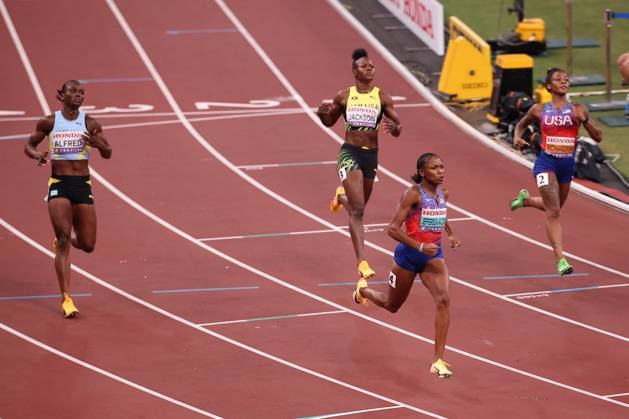 Day 2 - World Athletics Championships Tokyo 2025 Melissa Jefferson-Wooden (USA) wins the Women s 100m Final during the World Athletics Championships 2025 at the National Stadium in Tokyo, Japan, on September 14, 2025. Tokyo Tokyo Japan  Copyright: xMIxNewsx originalFilename:fletcher-worldath250914_npXmi