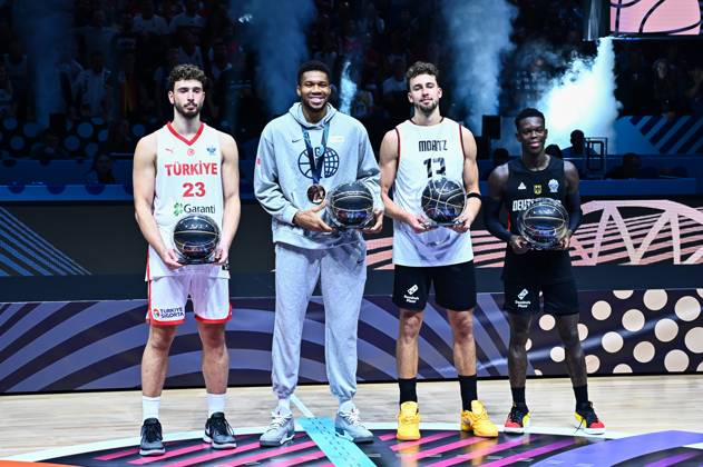 EuroBasket, Basketball EM, All Star Five is honoured