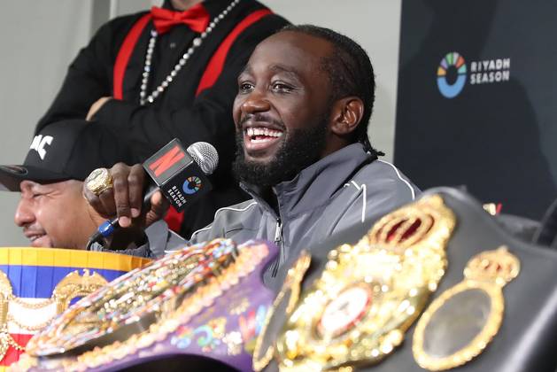 September 13 2025,Las Vegas,Nevadas,Nevada,Knospe,Bud,Terence Crawford,Post Fight press conference, PK, Pressekonferenz Las Vegas Nevada USA Copyright: xTomxHoganx-xHoganphotos.comx916x947x8354xtomhoganphotos@gmail.comx CaneloCrawforfFightNight_Hoganphotos1710