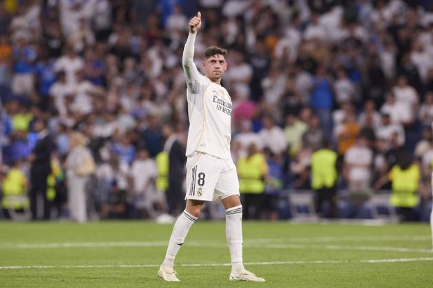 Real Madrid CF vs Olympique de Marseille - 16 Sep 2025 Federico Valverde of Real Madrid CF is seen during the UEFA Champions League 2025 2026 first round day 1 football match between Real Madrid CF and Olympique de Marseille at Santiago Bernabeu Stadium. Final score: Real Madrid CF 2 : 1 Olympique de Marseille Madrid Spain Copyright: xFedericoxTitonex xSOPAxImagesx FTITONE_049