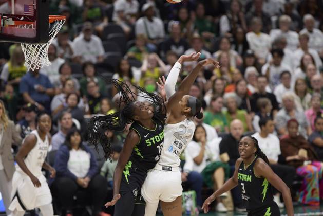 Basketball, Women, WNBA, Playoffs, Seattle Storm - Las Vegas Aces