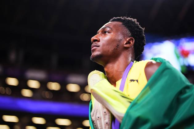 Bryan Levell (JAM), SEPTEMBER 19, 2025 - Athletics : World Athletics Championships Tokyo 2025 Men s 200m Final at National Stadium in Tokyo, Japan. aflo_304050095