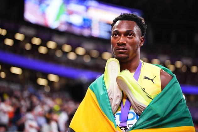 Bryan Levell (JAM), SEPTEMBER 19, 2025 - Athletics : World Athletics Championships Tokyo 2025 Men s 200m Final at National Stadium in Tokyo, Japan. aflo_304050094