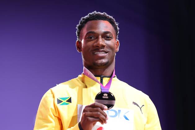 Bryan LEVELL (JAM), SEPTEMBER 20, 2025 - Athletics : World Athletics Championships Tokyo 2025 Men s 200m Medal Ceremony at National Stadium in Tokyo, Japan. aflo_304136985
