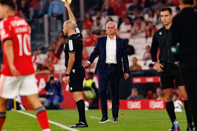 Jose Mourinho seen during Liga Portugal game between SL Benfica and Rio Ave FC (Ball Raw Images Maciej Rogowski) Lisbon Estadio Da Luz Portugal Copyright: xMaciejxRogowskix maciejrogowski_slbenficarioave_2526-526
