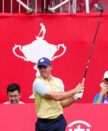 GOLF - Ryder Cup 2025 FARMINGDALE,NEW YORK,USA,24.SEP.25 - GOLF - Ryder Cup 2025, Bethpage Black Course, preview, practice round. Image shows Rory McIlroy (NIR EUR). GEPAxpictures xBrianxSpurlock