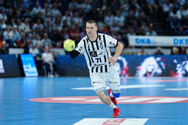Elias Ellefsen a Skipagotu THW Kiel, 71 GER, THW Kiel vs GWD Minden, Handball, 1 Bundesliga, Matchday 15, Season 2025 2026, 25 09 2025 GER, THW Kiel vs GWD Minden, Handball, 1 Bundesliga, Matchday 15, Season 2025 2026, 25 09 2025 Kiel Copyright: xEibner-Pressefoto MarcelxvonxFehrnx EP_MFN