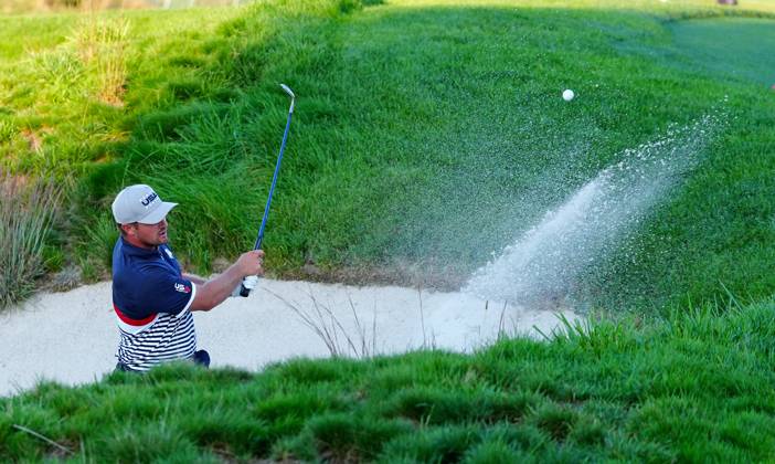 GOLF - Ryder Cup 2025 FARMINGDALE,NEW YORK,USA,26.SEP.25 - GOLF - Ryder Cup 2025, Bethpage Black Course. Image shows Bryson DeChambeau (USA). GEPAxpictures xBrianxSpurlock