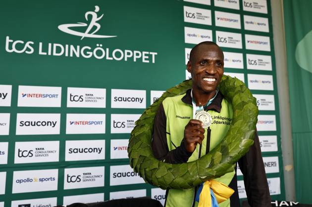 250927 Winner Lidingöloppet Men 30 km William Nyarondia Morwabe Kenya on September 27, 2025 on Lidingö Copyright: PETERxHOLGERSSON BB250927PH046