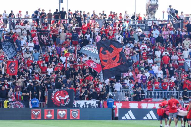 Toronto FC v Inter Miami CF In Toronto, Ontario, Canada, on September 27, 2025, Toronto FC ultras cheer for the team during the Major League Soccer game between Toronto FC and Inter Miami at BMO Field. Toronto Ontario Canada Copyright: xIndrawanxKumalax originalFilename:kumala-majorlea250927_npy6n