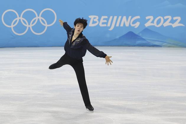 Beijing 2022 Olympic Games, Olympische Spiele, Olympia, OS BEIJING, CHINA - FEBRUARY 10: Cha Jun-hwan of South Korea skates during the Men Single Skating Free Skating on day six of the Beijing 2022 Winter Olympic Games at Capital Indoor Stadium, in Beijing, China on February 10, 2022. Beijing China. Editorial use only. Please get in touch for any other usage.  Copyright: x2025xAnadoluxNikolayxMuratkinx