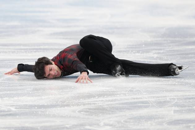 Beijing 2022 Olympic Games, Olympische Spiele, Olympia, OS BEIJING, CHINA - FEBRUARY 10: Keegan Messing of Canada performs during the Men s Free Skating of the Figure skating, Eiskunstlauf events at the Beijing 2022 Olympic Games, Beijing, China, 10 February 2022. Beijing China. Editorial use only. Please get in touch for any other usage.  Copyright: x2025xAnadoluxDimitrisxÄ°sevidisx