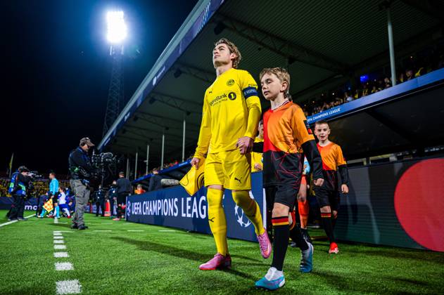 250930 Patrick Berg of Bodo Glimt ahead of the UEFA Champions League football match between Bodo Glimt and Tottenham on September 30, 2025 in Bodo Photo Marius Simensen BILDBYRAN Cop 238 MM0044 bbeng bodo glimt football fotball fotboll mesterligaen soccer spurs tottenham hotspur uefa champions league Copyright: MARIUSxSIMENSEN BB250930ZD011