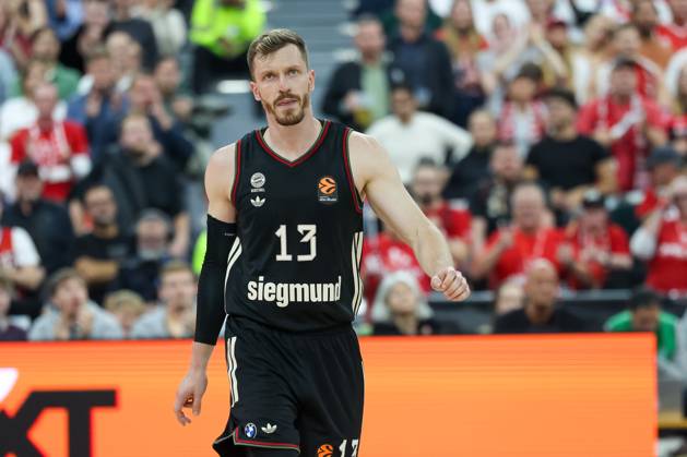 Andreas Obst FC Bayern Basketball, 13 , GER, FC Bayern Basketball vs Crvena Zvezda Meridianbet Red Star Belgrade, Basketball, Euroleague, Matchday 2, Season 2025 2026, 02 10 2025, GER, FC Bayern Basketball vs Crvena Zvezda Meridianbet Red Star Belgrade, Basketball, Euroleague, Matchday 2, Season 2025 2026, 02 10 2025 Munich Copyright: xEibner-Pressefoto JennixMaulx EP_JML