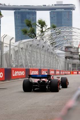 October 3, 2025, Singapore, Singapore: Charles Leclerc of Monaco drives the (16) Scuderia Ferrari HP SF-25 during practice session one ahead of the F1 Grand Prix of Singapore at the Marina Bay Street Circuit. Singapore Singapore - ZUMAs197 20251003_aaa_s197_119 Copyright: xGeorgexHitchensx
