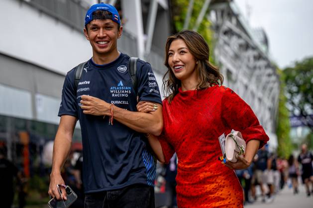 MARINA BAY, SINGAPORE: Alex Albon, racing for the Williams Racing team during the 2025 Formula 1 Singapore Grand Prix at the Marina Bay Street Circuit in Marina Bay, Singapore