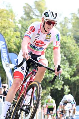 Belgian Michael Vanthourenhout pictured in action during the men s elite race of the Exact Cross, stage 1 (out of 7) in the Exact Cross cyclocross competition, in Meulebeke, on Saturday 04 October 2025. MAARTENxSTRAETEMANS  x136060764x