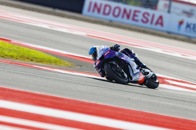 October 5, 2025, Mandalika, Indonesia: Number 88 Prima Pramac Yamaha rider Miguel Oliveira seen during the race at the 2025 Pertamina Grand Prix of Indonesia. Mandalika Indonesia - ZUMAs197 20251005_aaa_s197_331 Copyright: xStephenxBlackberryx