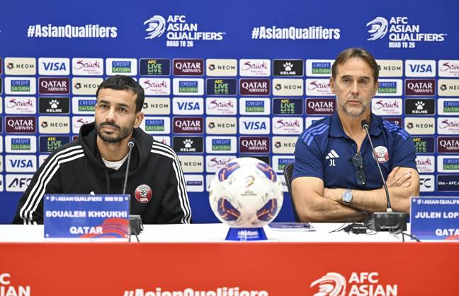 Football, Qatar national team, Press conference