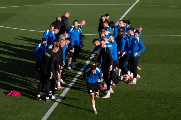 Football, National team Slovenia, Training