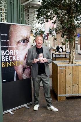 Amsterdam, The Netherlands, 2025-10-08 17:39:14 AMSTERDAM, 08-10-2025, De Hallen Boris Becker before the program Eva in connection with his book Binnen. PHOTO: NLBeeld Patrick van Emst Credit: NL Beeld Patrick van Emst Copyright: xx x