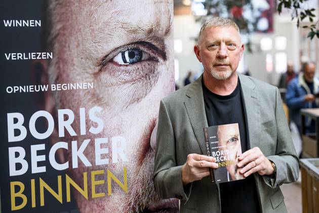 Amsterdam, The Netherlands, 2025-10-08 17:40:05 AMSTERDAM, 08-10-2025, De Hallen Boris Becker before the program Eva in connection with his book Binnen. PHOTO: NLBeeld Patrick van Emst Credit: NL Beeld Patrick van Emst Copyright: xx x