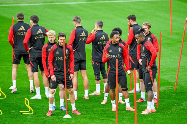 Football, World Cup qualifiers, Belgium national team, Training