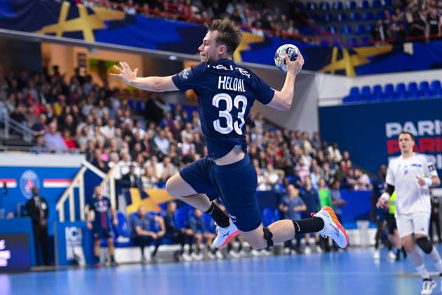 HANDBALL : PSG vs Zagreb - Ligue des Champions - 09 10 2025 Heldal Sindre ( 33 - PSG ) during the EHF Champins League match between Paris Saint Germain and HC Zagreb at Salle Pierre De Coubertin on October 09, 2025 in Paris, France. ( Photo by Federico Pestellini PSNewz ) - ParisFrance  Copyright: xFedericoxPestellinix