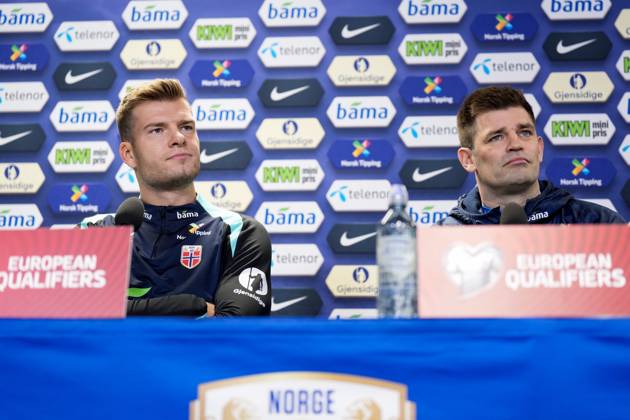 Football, World Cup qualifiers, Norway national team. Press conference