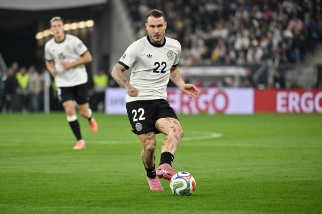 David Raum Germany 10 10 2025, FIFA World Cup Qualification Europe 2025 26, 7 Matchday Germany Luxembourg 4 0 Sinsheim PreZero Arena North Rhine-Westphalia Germany Team2