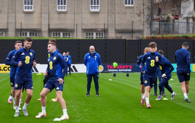 Football, World Cup qualifiers, Scotland national team, Training