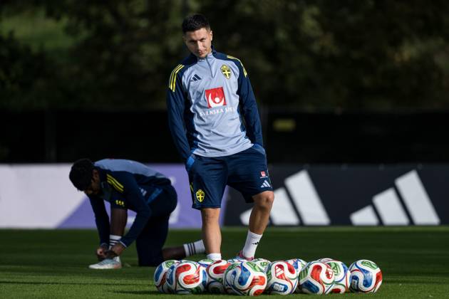 Football, World Cup qualifiers, Sweden national team, Training