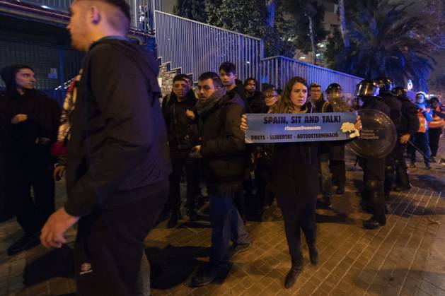 FC Barcelona, Barca v Real Madrid: La Liga BARCELONA, SPAIN - DECEMBER 18: People called by Catalan separatist movement Democratic Tsunami protest outside the Camp Nou stadium in Barcelona on December 18, 2019, during the El Clasico Spanish League football match between Barcelona FC and Real Madrid CF. Catalonia Spain. Editorial use only. Please get in touch for any other usage.  Copyright: x2025xAnadoluxAdriaxPuigx
