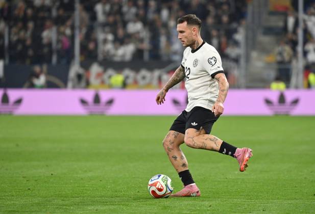 David Raum Germany 10 10 2025, FIFA World Cup Qualification Europe 2025 26, 7 Matchday Germany Luxembourg 4 0 Sinsheim PreZero Arena North Rhine-Westphalia Germany Team2