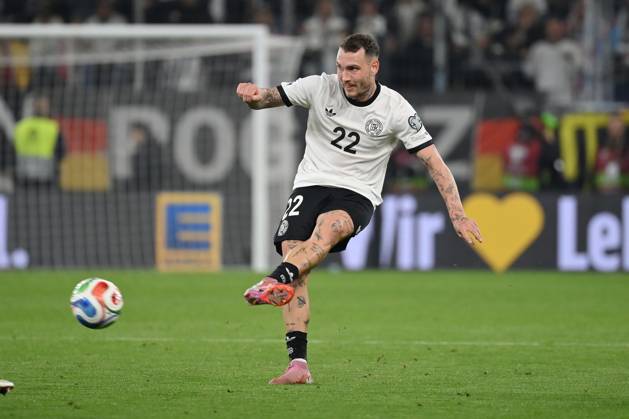 David Raum Germany 10 10 2025, FIFA World Cup Qualification Europe 2025 26, 7 Matchday Germany Luxembourg 4 0 Sinsheim PreZero Arena North Rhine-Westphalia Germany Team2