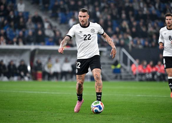 David Raum Germany 10 10 2025, FIFA World Cup Qualification Europe 2025 26, 7 Matchday Germany Luxembourg 4 0 Sinsheim PreZero Arena North Rhine-Westphalia Germany Team2
