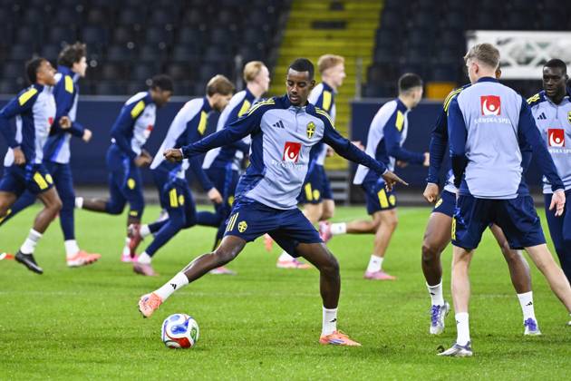 Football, World Cup qualifiers, Sweden national team, Training