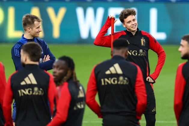 Football, World Cup qualifiers, Belgium national team, Training