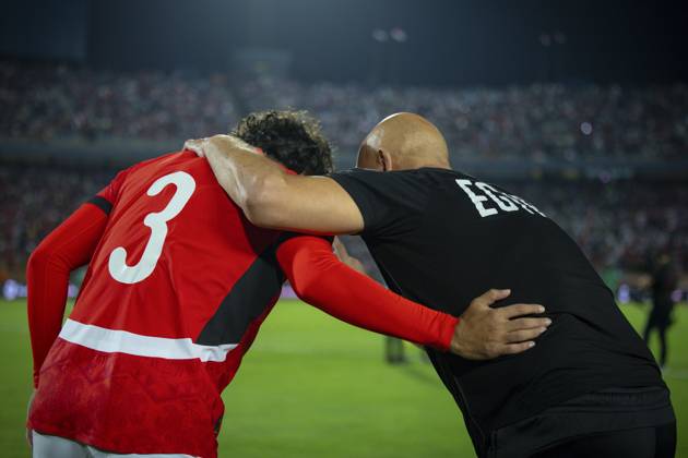 Egypt Wins Crucial Qualifier Hossam Hassan and Mohamed Hany before the match between Egypt vs Guniea-Bissau in the FIFA World Cup, WM, Weltmeisterschaft, Fussball 2026 CAF Qualifiers - Group A at Cairo Stadium, Cairo, Egypt Cairo Cairo Egypt Copyright: xMohamedxTageldinx