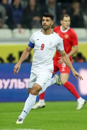 MEHDI TAREMI, Iran, Amichevole, Friendly match, 2025-26, Russia vs Iran 2-1, 10-10-2025, Azione, Action, Single shot, Contrasto CALCIO 2025-26 AMICHEVOLE RUSSIA-IRAN 2-1