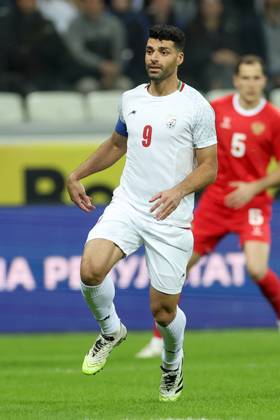 MEHDI TAREMI, Iran, Amichevole, Friendly match, 2025-26, Russia vs Iran 2-1, 10-10-2025, Azione, Action, Single shot, Contrasto CALCIO 2025-26 AMICHEVOLE RUSSIA-IRAN 2-1
